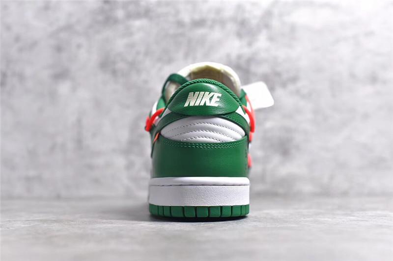 PK God exclusive OFF-WHITE x Futura x Nike Dunk white pine green retail materails ready to ship